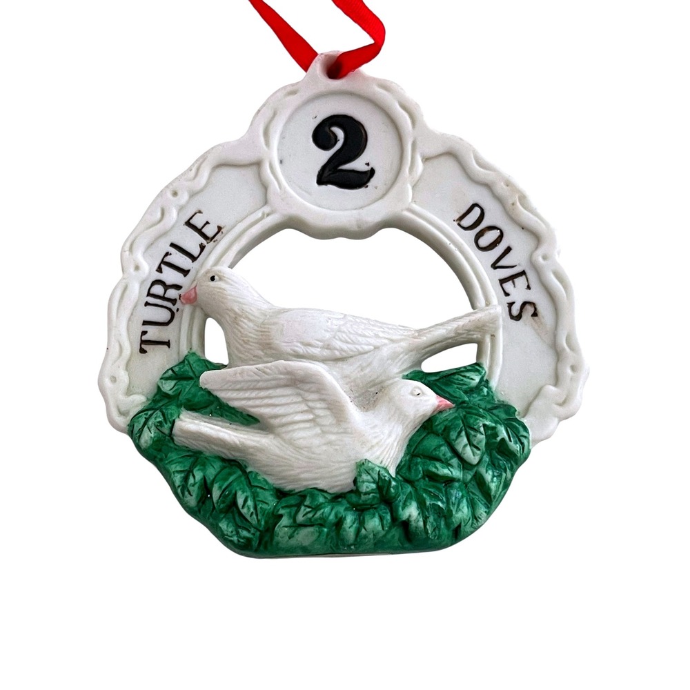 VTG 1992 Mercuries USA Christmas Ornament -2 Turtle Doves 12‎ Days of Christmas